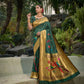 Green Paithani Pure Silk Handloom Saree With Pure Jari
