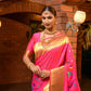 Rani Paithani Pure Silk Handloom Saree With Pure Jari