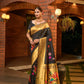 Black Paithani Pure Silk Handloom Saree With Pure Jari
