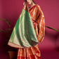 Orange Soft Kanjivaram Silk Saree