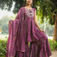 Beautiful Embroidery Mill Print Sarara Set