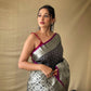 Dark Blue Silk Saree With Rich Pallu