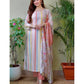 Muslin Silk Embrodery Kurti Dupatta Set