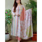 Muslin Silk Embrodery Kurti Dupatta Set